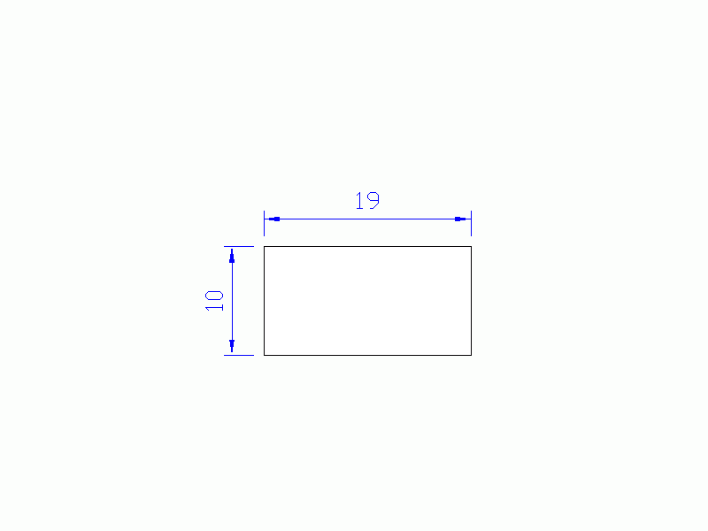 Profil en Silicone P601910 - format de type Rectangle - forme régulière