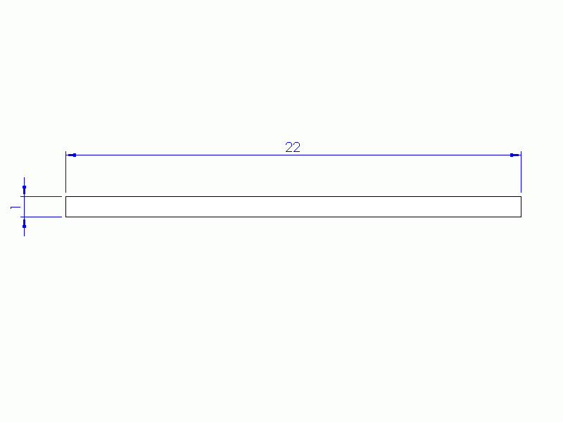 Profil en Silicone P602201 - format de type Rectangle - forme régulière