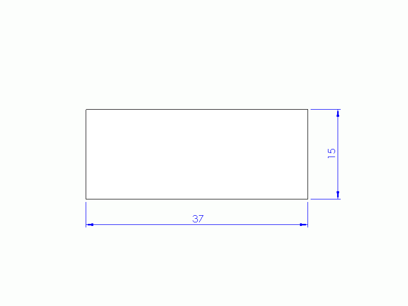 Profil en Silicone P603715 - format de type Carré - forme régulière