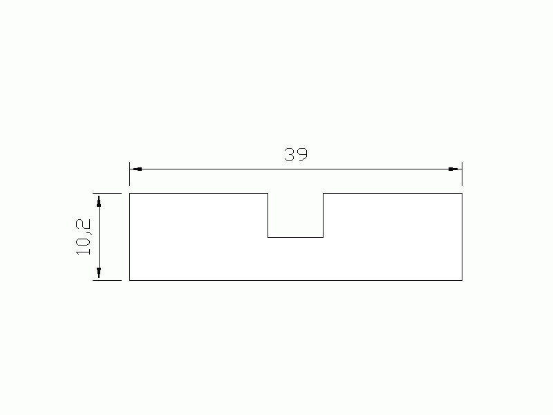 Profil en Silicone P786A - format de type U - forme irrégulier