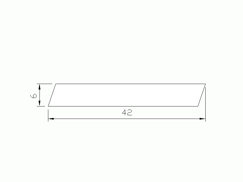 Profil en Silicone P80B - format de type Profilé Plat - forme irrégulier