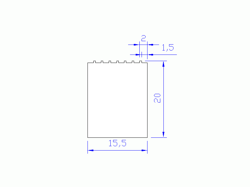 Profil en Silicone P914Q - format de type Rectangle - forme régulière