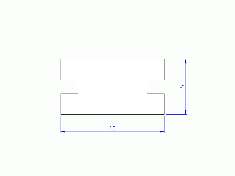 Profil en Silicone P93991I - format de type Lampe - forme irrégulier