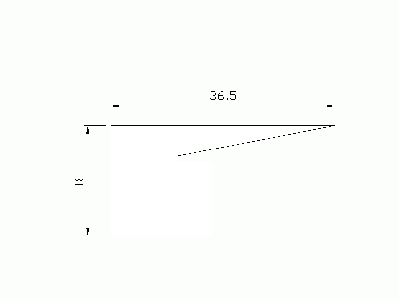 Profil en Silicone P945AR - format de type Labiée - forme irrégulier