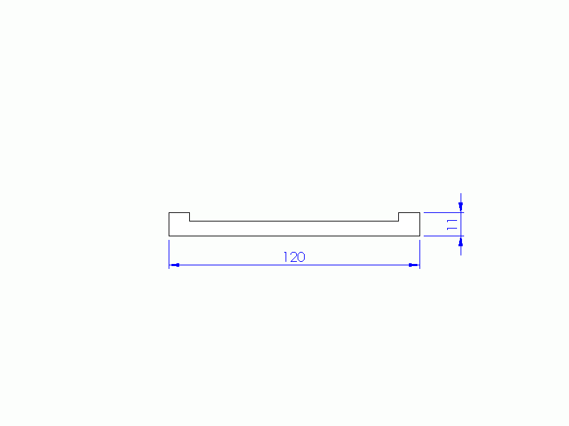 Profil en Silicone P945CZ - format de type Profilé Plat - forme irrégulier