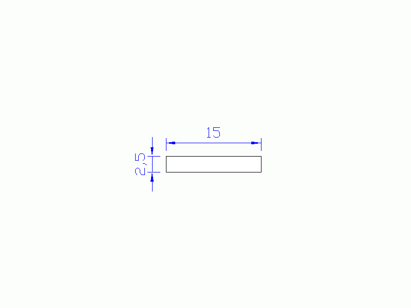 Profil en Silicone P991-1 - format de type Rectangle - forme régulière