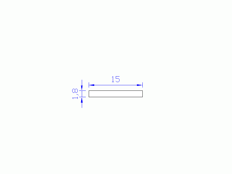 Profil en Silicone P991-3 - format de type Rectangle - forme régulière