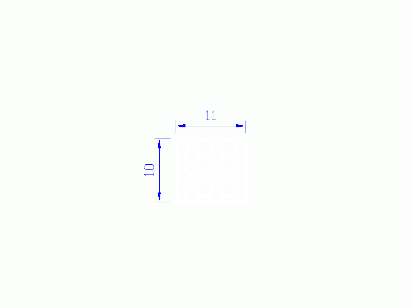 Profil en Silicone PSE0,161110 - format de type Rectángulo Esponja - forme régulière