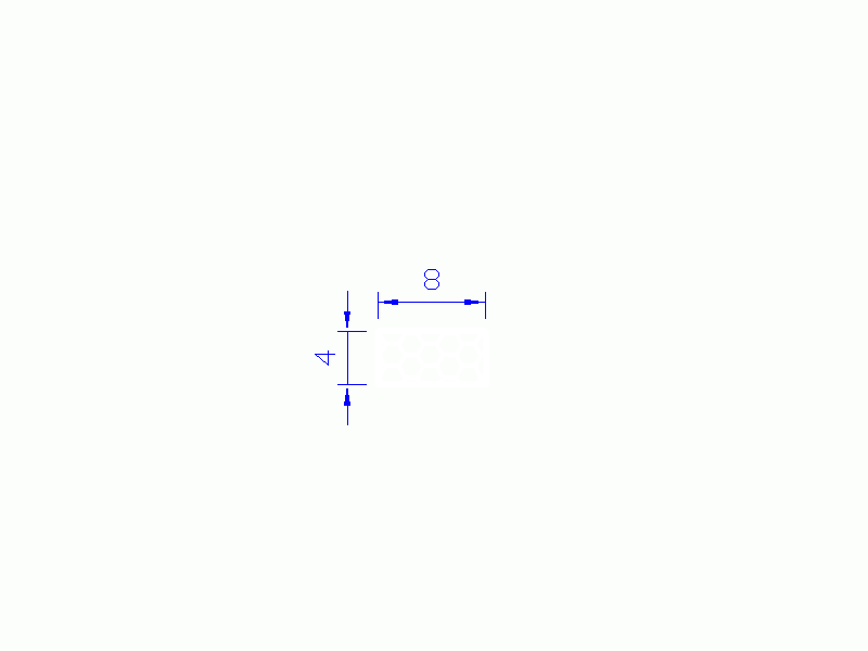 Profil en Silicone PSE0,250804 - format de type Rectángulo Esponja - forme régulière