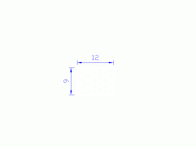 Profil en Silicone PSE0,251209 - format de type Rectángulo Esponja - forme régulière