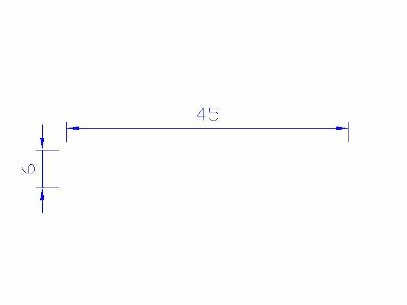 Profil en Silicone PSE0,254506 - format de type Rectángulo Esponja - forme régulière