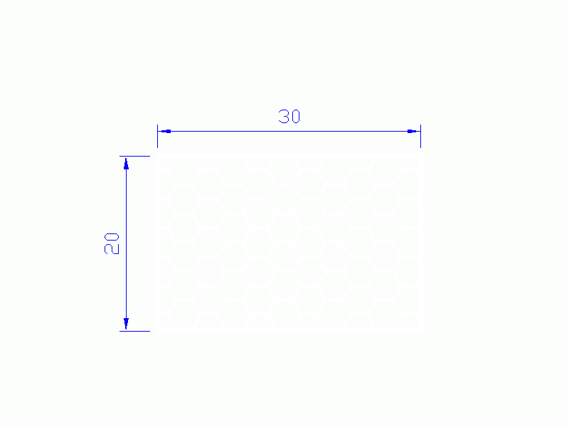 Profil en Silicone PSE0,393020 - format de type Rectángulo Esponja - forme régulière