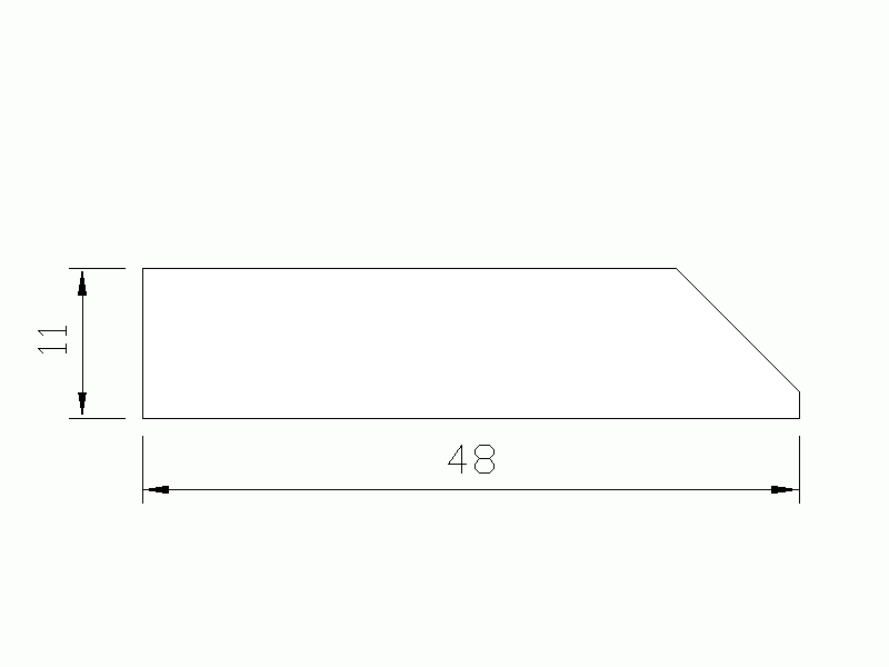 Silicone Profile P1011A - type format Flat Silicone Profile - irregular shape