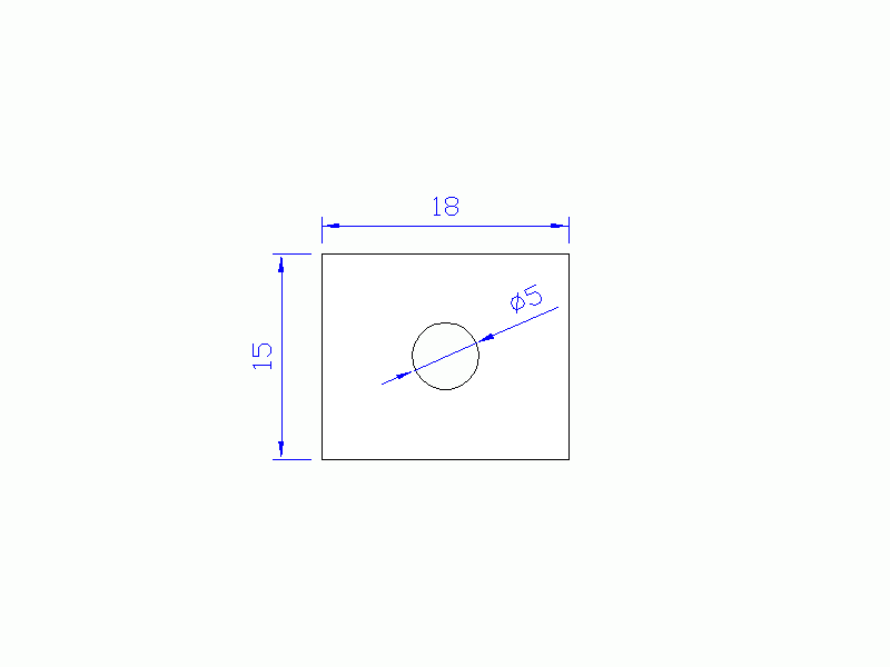 Silicone Profile P10320D - type format Rectangle - regular shape