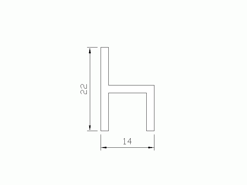 Silicone Profile P10Z - type format h - irregular shape