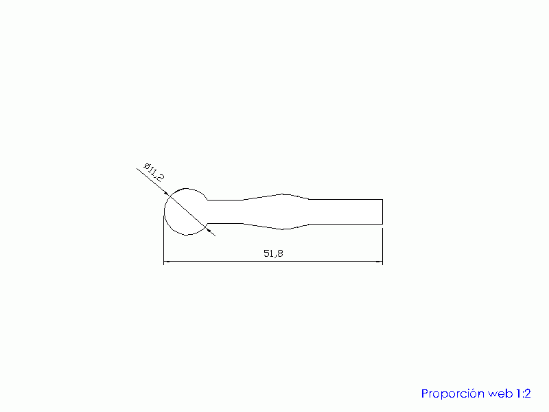 Silicone Profile P1393 - type format solid b/p shape - irregular shape