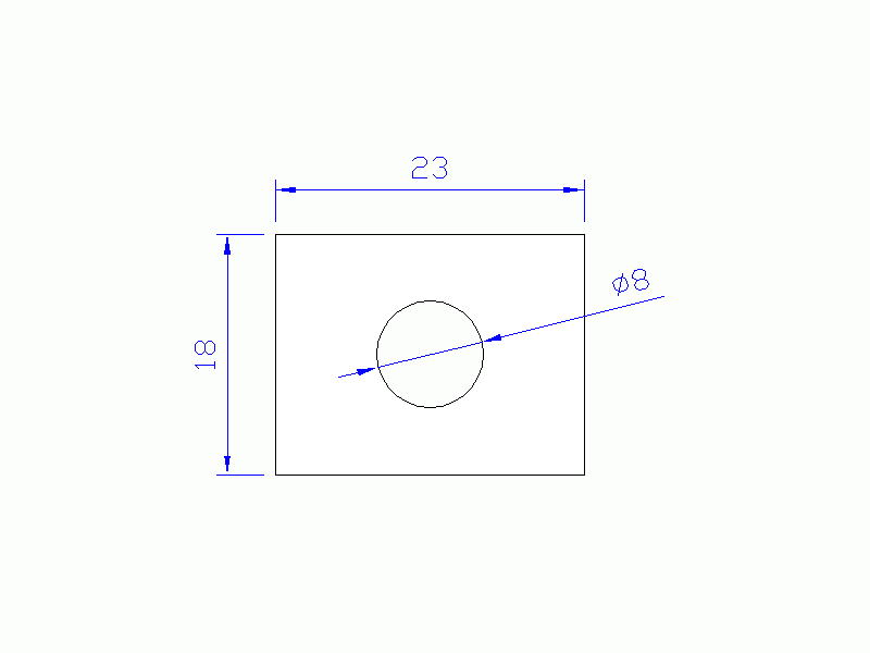 Silicone Profile P1433E - type format Rectangle - regular shape