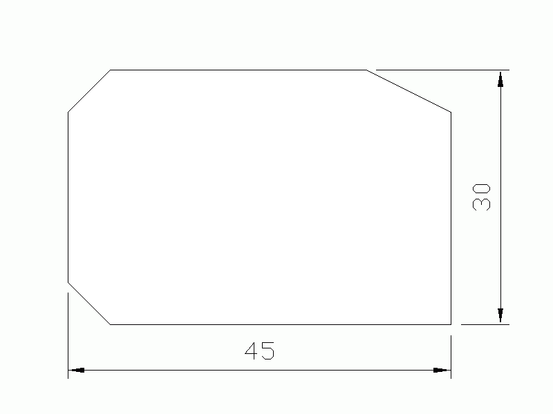 Silicone Profile P20630 - type format D - irregular shape