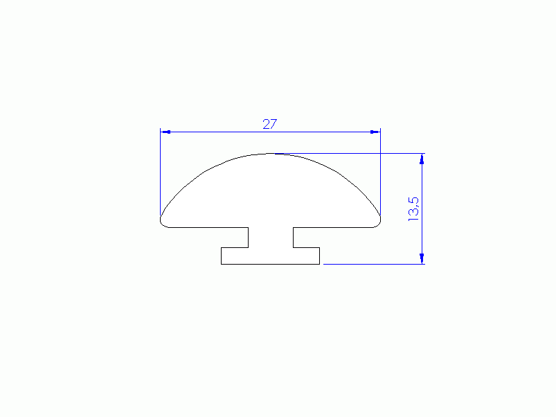 Silicone Profile P2231B - type format Lamp - irregular shape