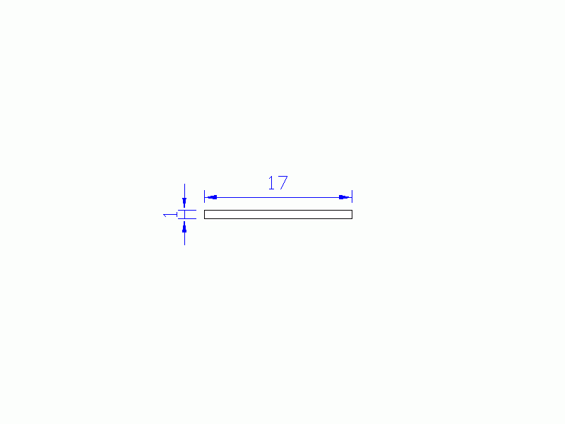 Silicone Profile P601701 - type format Rectangle - regular shape