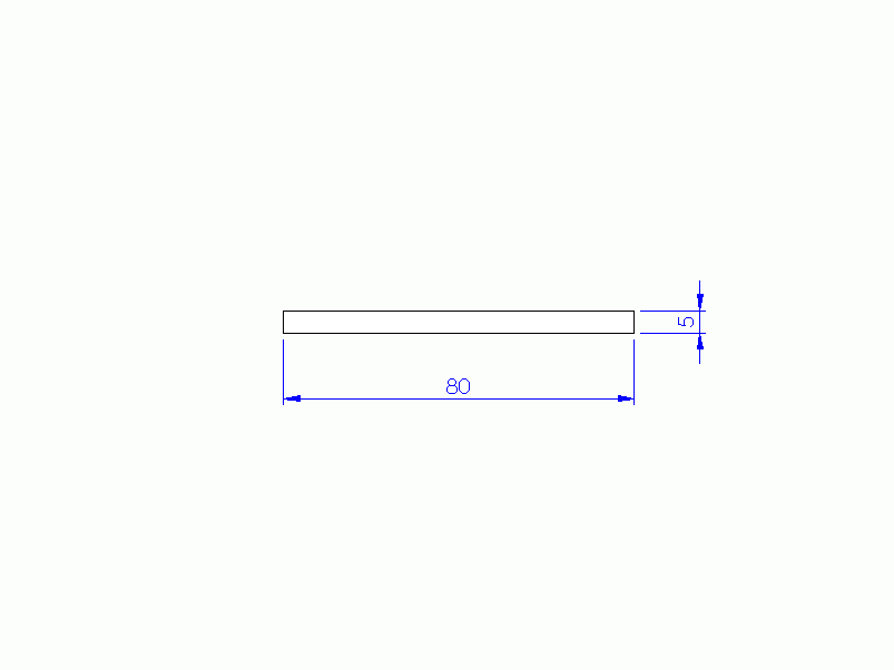 Silicone Profile P608005 - type format Rectangle - regular shape