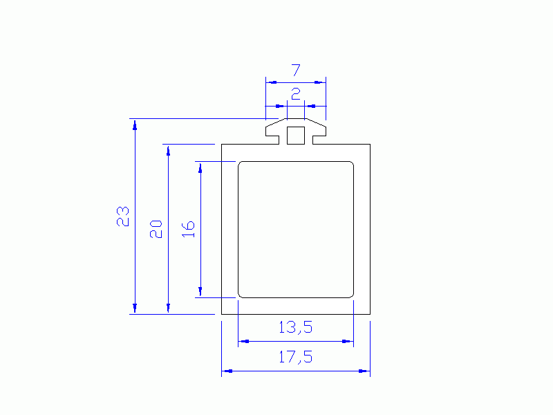 Silicone Profile P696J - type format Lamp - irregular shape