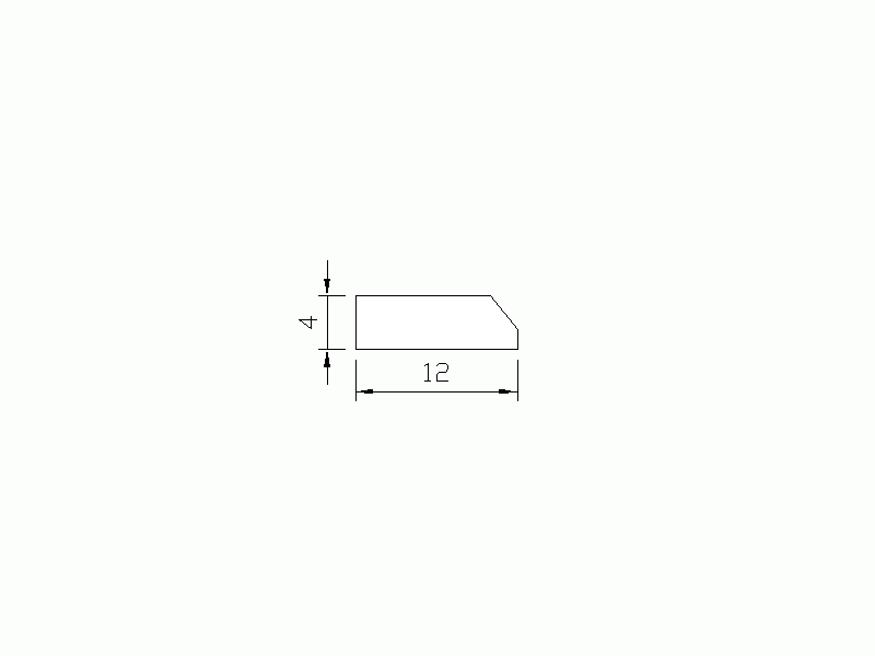 Silicone Profile P886B - type format Flat Silicone Profile - irregular shape