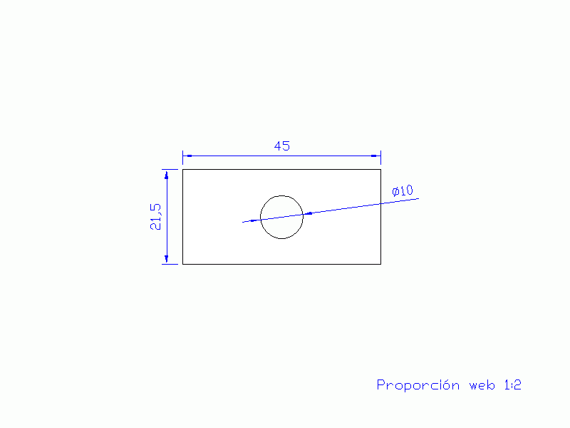 Silicone Profile P92433A - type format Rectangle - regular shape