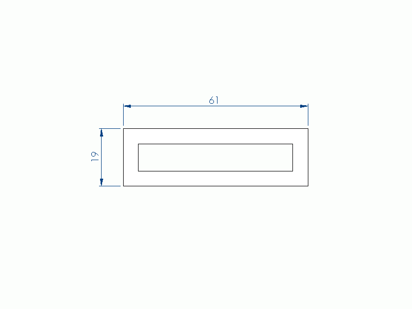 Silicone Profile P92770B - type format D - irregular shape