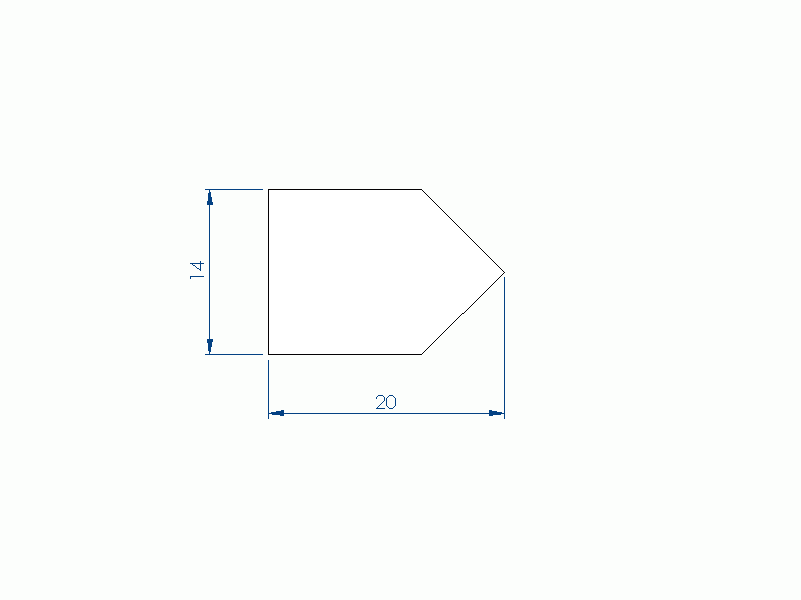 Silicone Profile P94074D - type format Flat Silicone Profile - irregular shape