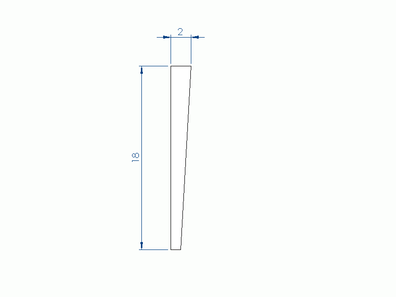 Silicone Profile P95056A - type format Flat Silicone Profile - irregular shape