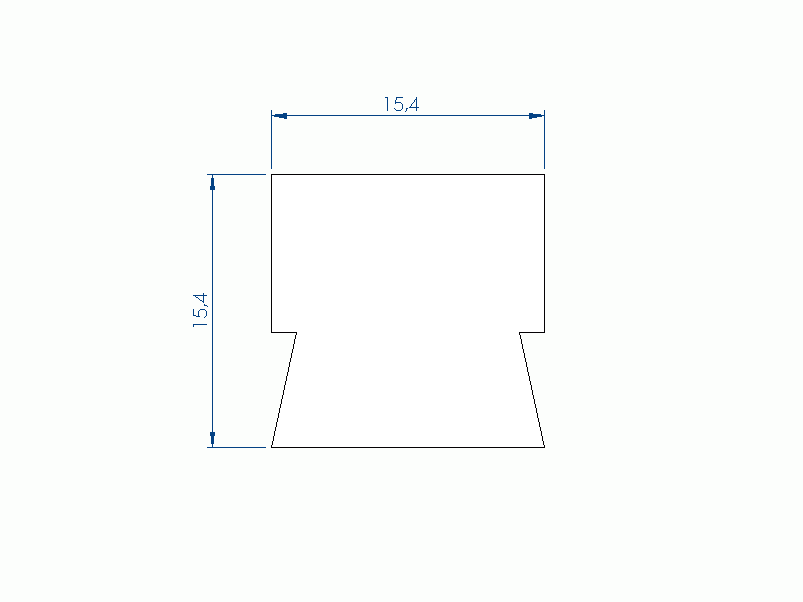 Silicone Profile P97590A - type format Lamp - irregular shape