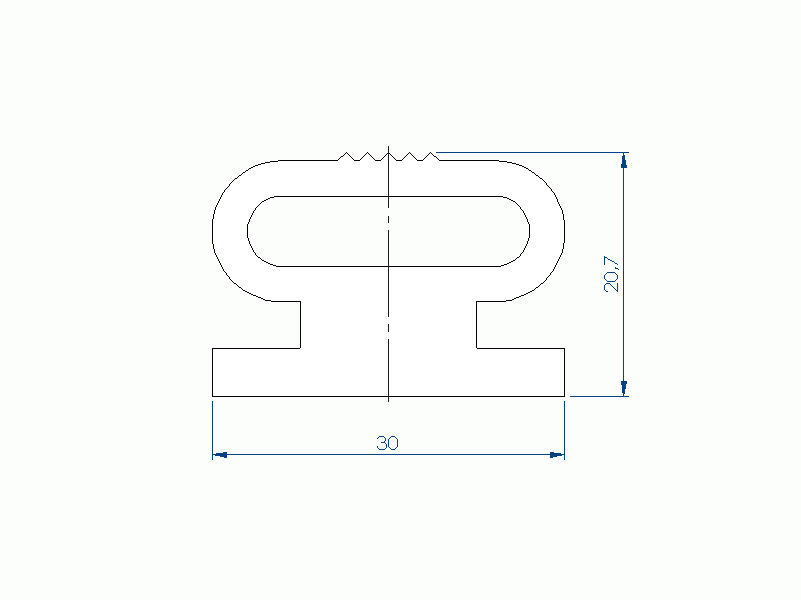 Silicone Profile P97800A - type format Lamp - irregular shape