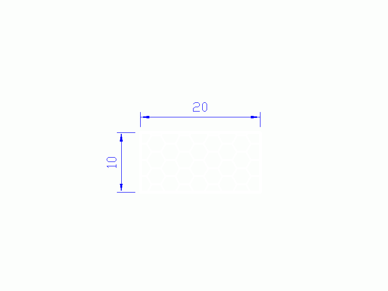 Silicone Profile PSE0,162010 - type format Sponge Rectangle - regular shape