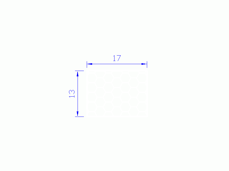 Silicone Profile PSE0,251713 - type format Sponge Rectangle - regular shape