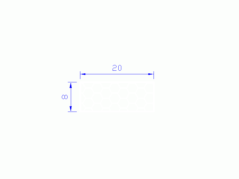 Silicone Profile PSE0,392008 - type format Sponge Rectangle - regular shape