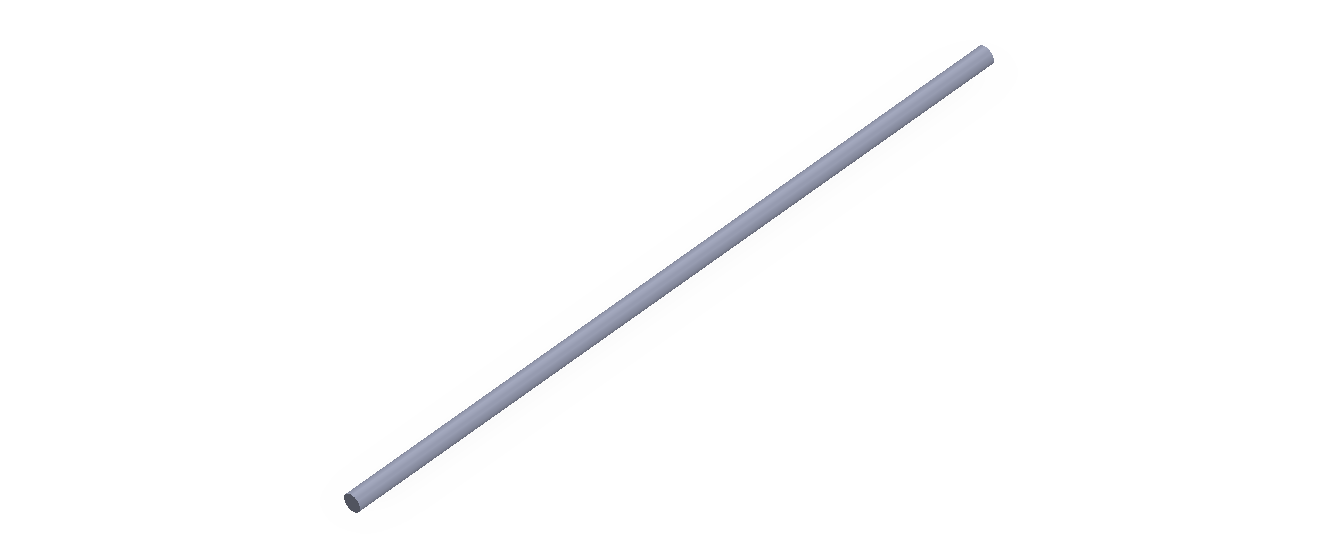 Perfil de Silicona CS4002,5 - formato tipo Cordón - forma de tubo