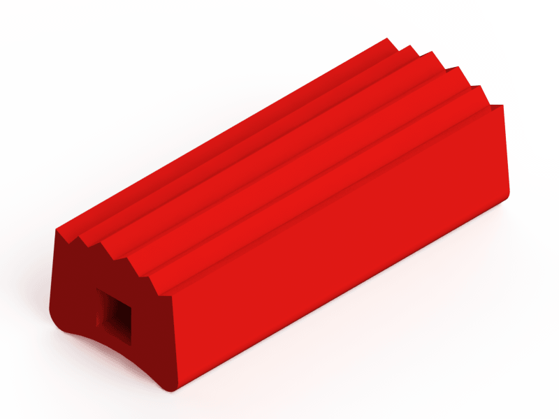 Perfil de Silicona P00 - formato tipo D - forma irregular