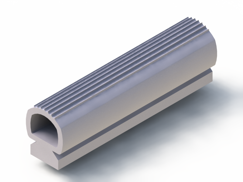 Perfil de Silicona P10822EX - formato tipo Lampara - forma irregular