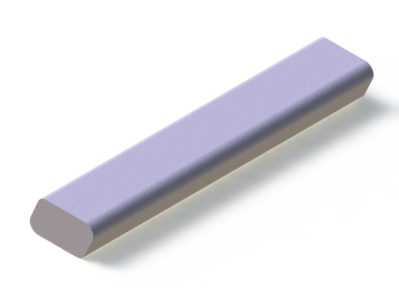 Perfil de Silicona P10822F - formato tipo Cordón - forma irregular