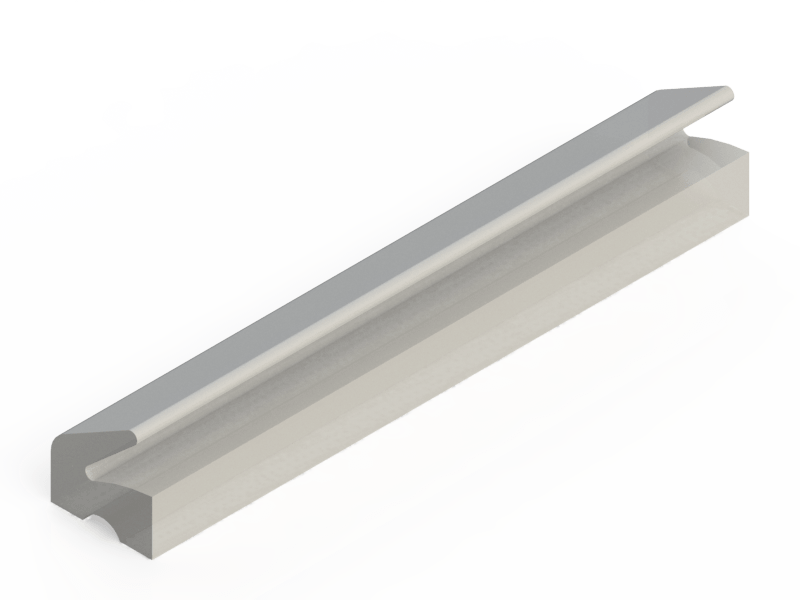 Perfil de Silicona P1112A - formato tipo Labiado - forma irregular