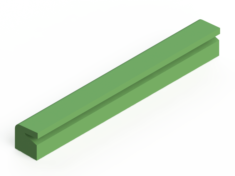 Perfil de Silicona P1114B - formato tipo Labiado - forma irregular