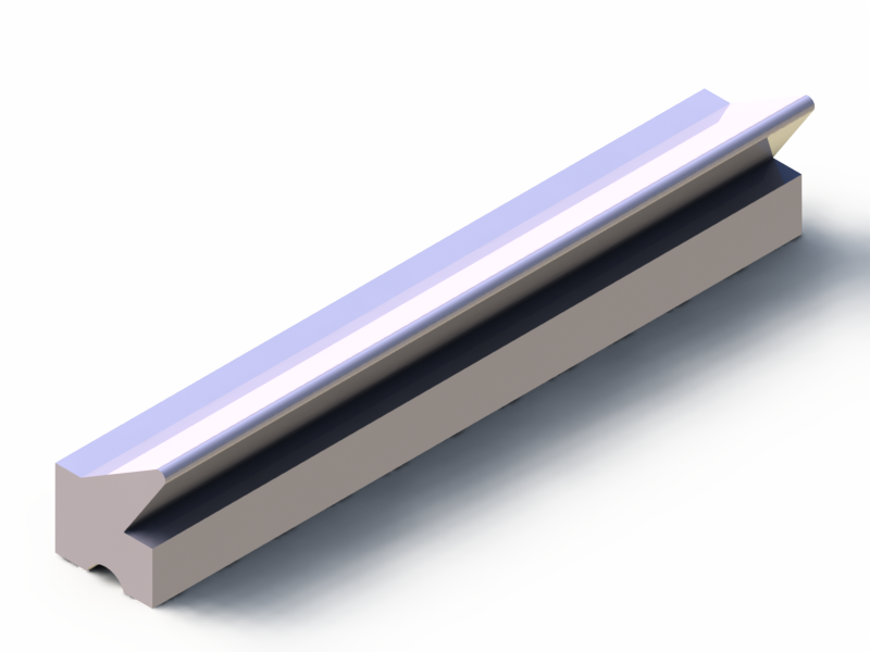 Perfil de Silicona P11185J - formato tipo Labiado - forma irregular