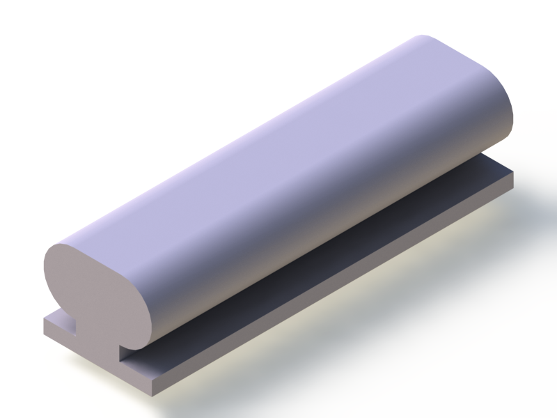 Perfil de Silicona P11185N - formato tipo Lampara - forma irregular