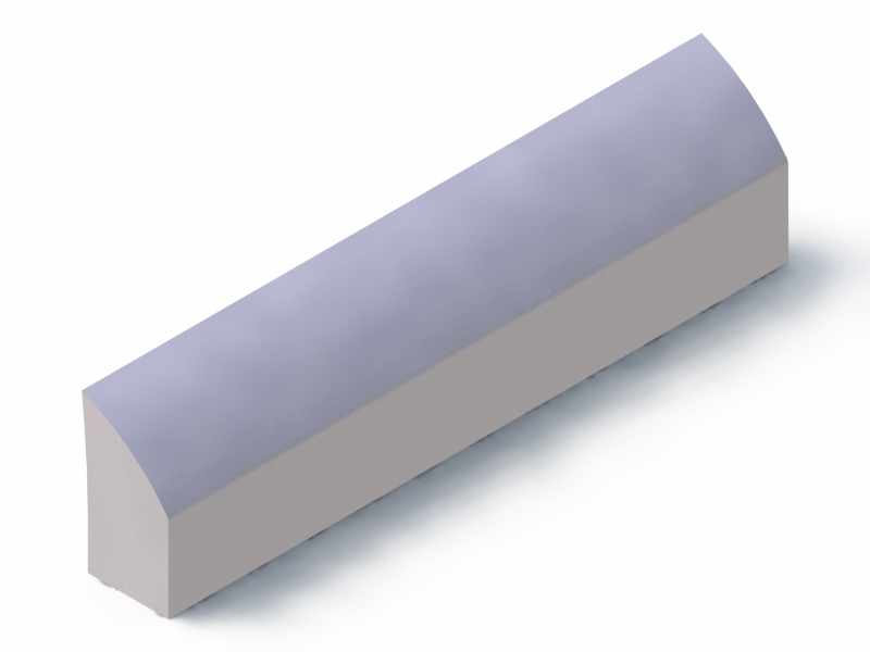 Perfil de Silicona P1152E - formato tipo Doble Agujero - forma irregular