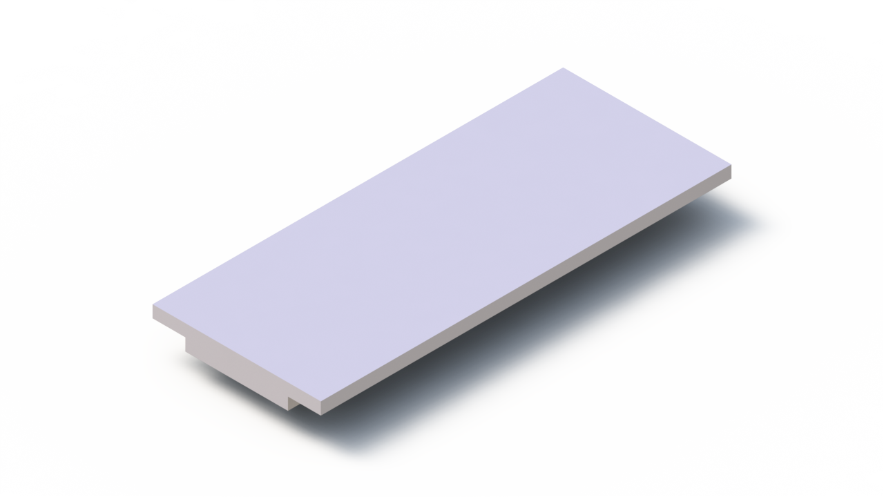 Perfil de Silicona P1152GI - formato tipo T - forma irregular