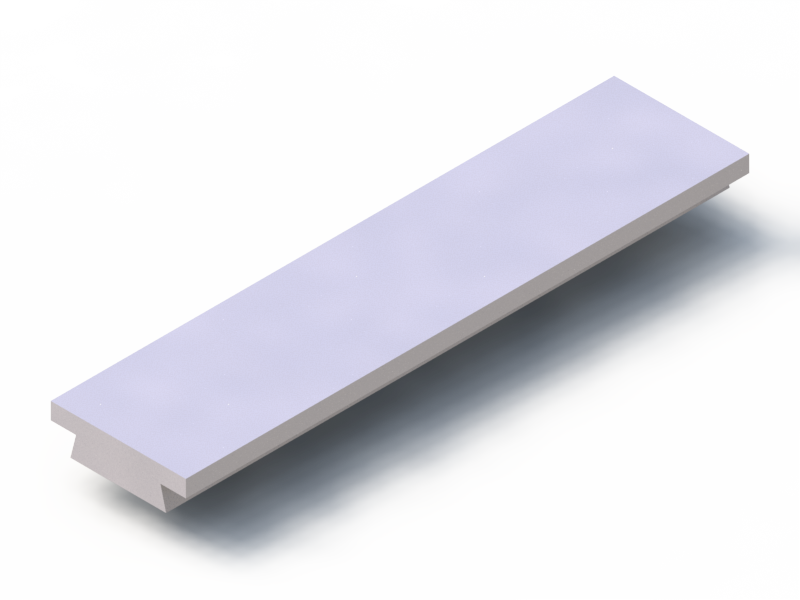 Perfil de Silicona P1152T - formato tipo T - forma irregular