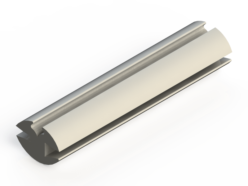 Perfil de Silicona P1167C - formato tipo Lampara - forma irregular