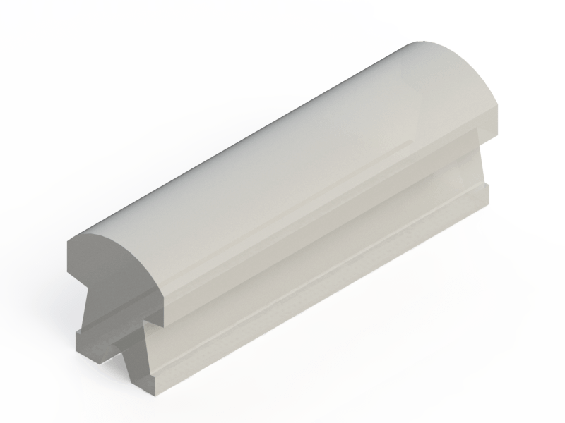 Perfil de Silicona P1214A - formato tipo Lampara - forma irregular