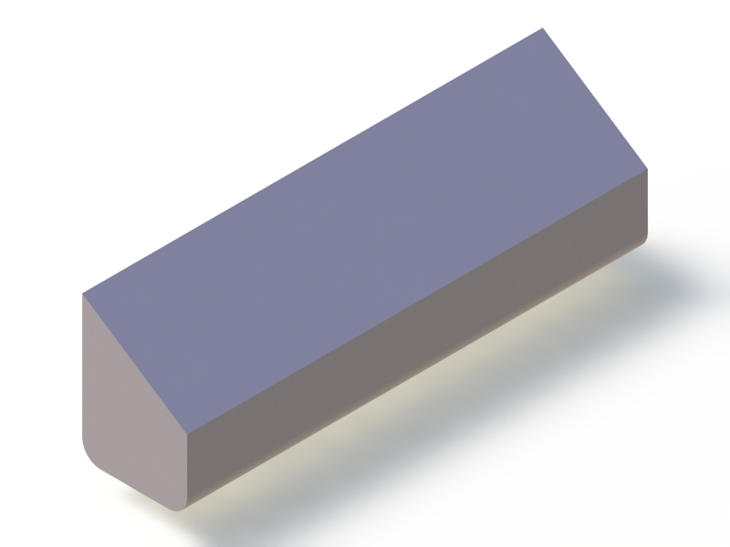 Perfil de Silicona P1228BM - formato tipo Trapecio - forma irregular